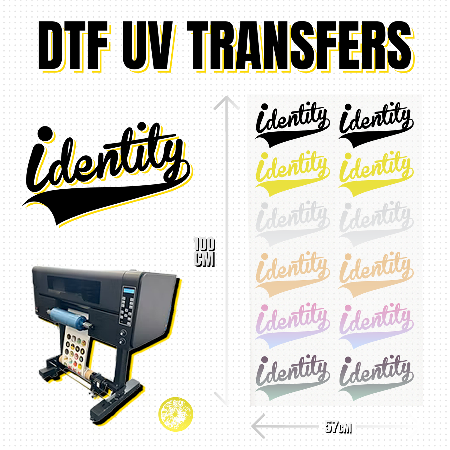 Custom DTF UV Transfers Gang Sheet